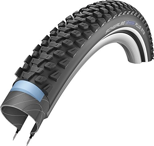 Mountain Bike Tyres : Schwalbe Unisex Adulto Marathon Plus MTB cordoni, Nero, 27.5x210