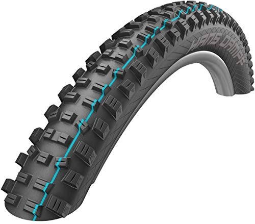 Mountain Bike Tyres : Schwalbe Unisex's HANS DAMPF Evo, Snakeskin, TLE Tyres, Black, 60-622