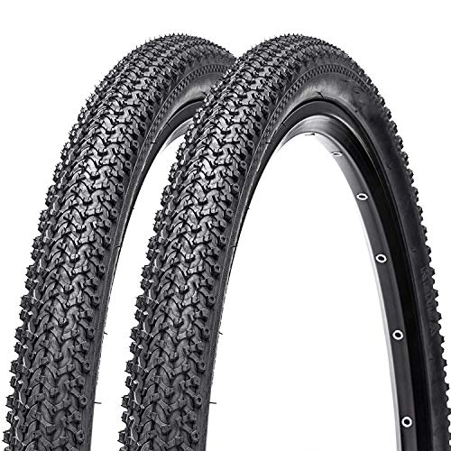 Mountain Bike Tyres : SUSHOP 2Pack Mountain Bike Tires, 24 / 26X 1.95 MTB Bike Bead Wire Tire for Mountain, Bicycle Cross Country Tire 24 / 26 for Mountain, Non-Slip, Durable, 26x1.95