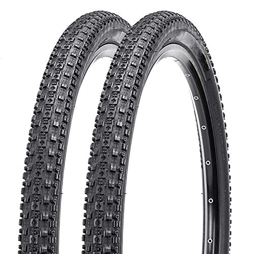 Mountain Bike Tyres : SUSHOP Mountain Bike Tires, 60TPI Folding MTB Tires, Fast Rolling Replacement Durable Bicycle Tires for Hardpack, 2 Pack Bike Tire, 26x1.95