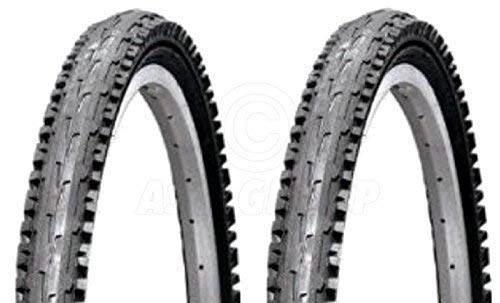 Mountain Bike Tyres : Vancom 2 Bicycle Tyres Bike Tires - Black Mountain Bike - 26 x 1.95