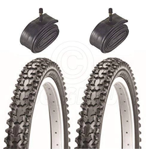 Mountain Bike Tyres : Vancom 2 Bicycle Tyres Bike Tires - BMX / Mountain Bike - 20 x 2.125 - & Schrader Tube