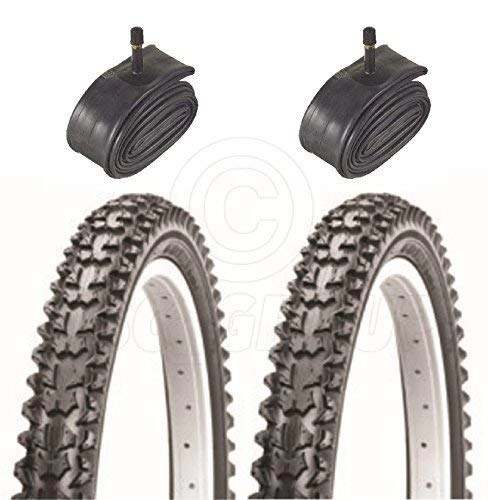 Mountain Bike Tyres : Vancom 2 Bicycle Tyres Bike Tires - Kids Mountain Bike - 14 x 2.125 - With Schrader Tubes