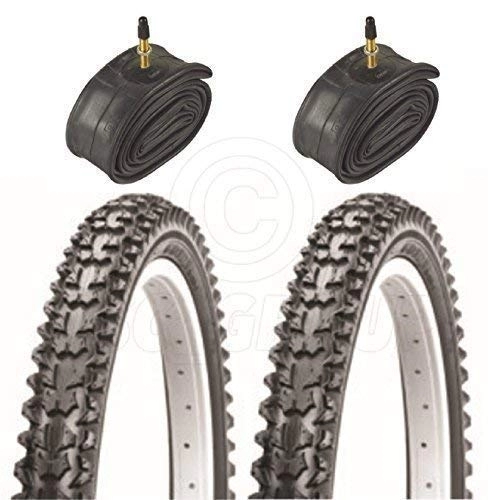 Mountain Bike Tyres : Vancom 2 Bicycle Tyres Bike Tires - Mountain Bike - 26 x 1.95 - With Presta Tubes