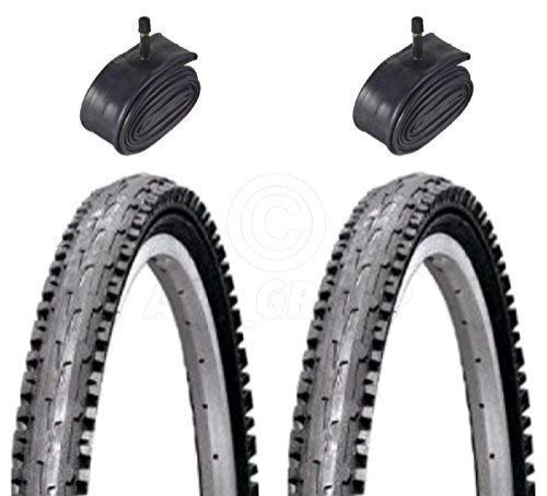 Mountain Bike Tyres : Vancom 2 Bicycle Tyres Bike Tires - Mountain Bike - 26 x 1.95 - With Schrader Tubes