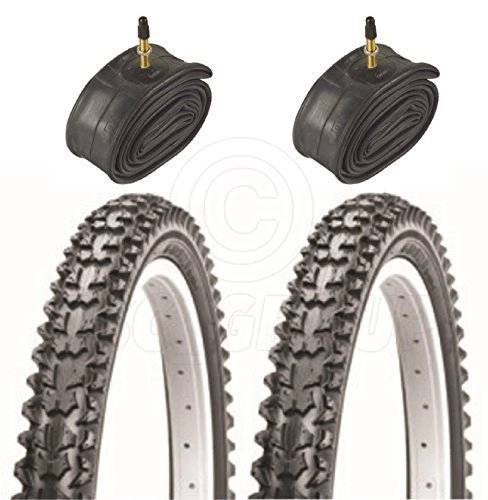 Mountain Bike Tyres : Vancom 2 Bicycle Tyres Bike Tires - Mountain Bike - 26 x 2.10 - With Presta Tubes