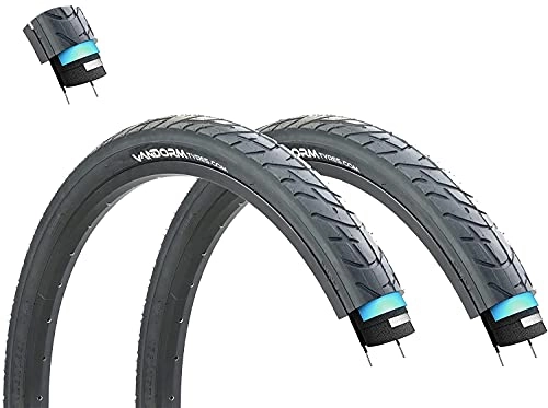 Mountain Bike Tyres : Vandorm Wind 26" x 1.95" Puncture Protection Tyres & Presta Tubes x2