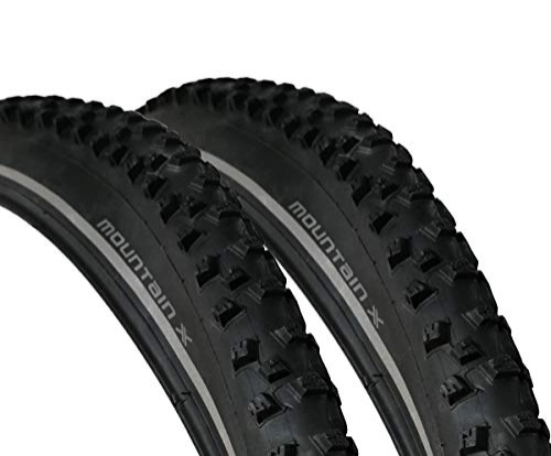 Mountain Bike Tyres : VDP 2X Bicycle Tyres XLC Mountain X 28 x 2.10 (54-622) MTB Wire Tyres Bicycle Coat