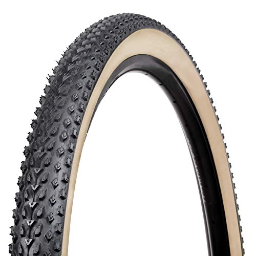 Mountain Bike Tyres : Vee Tire Co. Unisex – Adult's Mission MTB Trail-XC Tyres, Black with Skinwall, 54-584