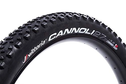 Mountain Bike Tyres : Vittoria Cannoli 27.5" x 3.00" Mountain Bike Tyre Snow Bike Fat Bike Extra Wide Tyre (One Tyre)