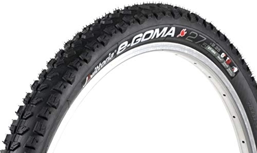 Mountain Bike Tyres : Vittoria E-Goma 27.5" x 2.25" Mountain Bike Electric Bike Tyre Graphene G+ Compound TNT Tubeless Ready Folding Foldable Tyre (Two Tyres)