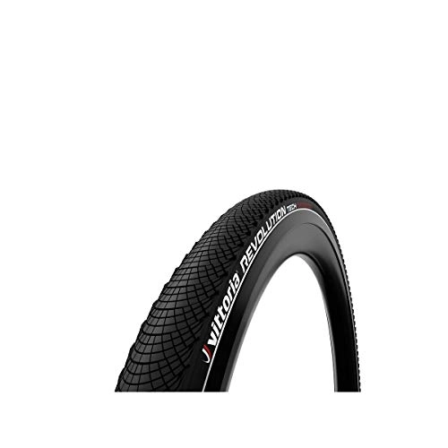 Mountain Bike Tyres : Vittoria Revolution Tech Rigid Tyre, Black-Reflective, 26 x 2.0
