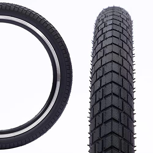 Mountain Bike Tyres : WEEROCK 20 Inch Bike Tire Folding Bead Replacement Tyre 20 * 2.125 for Child Bike Kids Bike BMX Mountain Bicycle MTB, Black