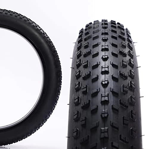 Mountain Bike Tyres : WEEROCK Bike Fat Tire 20 x 4.0 Inch Bicycle Fat Tyre Folding Bead Tire Electric Bike Tires Compatible Wide Mountain Snow Bicycle