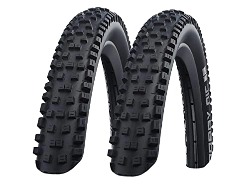 Mountain Bike Tyres : Ziegenpeter 2 x Schwalbe Nobby NIC Perf. MTB Folding Tyres / / 60-559 (26 x 2.35 Inches) Black