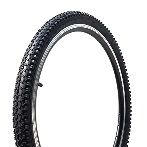 Mountain Bike Tyres : ZUKKA Bike Tire, 24x1.95 inch Foldable Replacement Mountain Bicycle Tire-Carbon Steel Bead