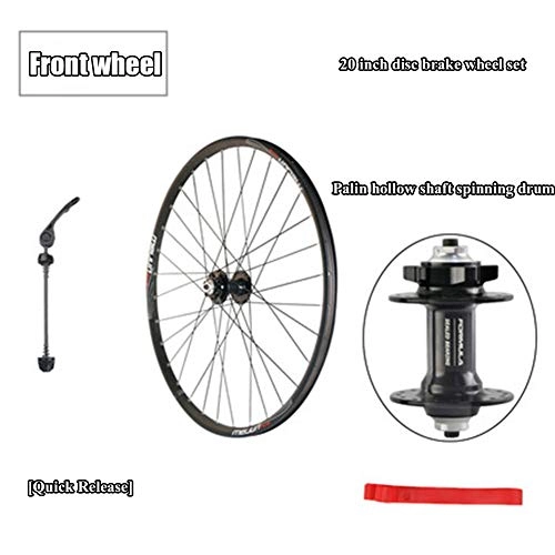 Mountain Bike Wheel : 20 inch Alloy Front Wheel Disc brake wheel set 7 / 21 speed brake disc brakes split mountain bike wheel