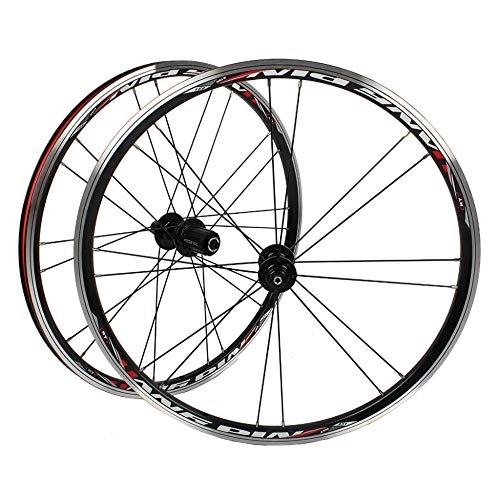 Mountain Bike Wheel : 20 inch Bike Wheels V Brake Aluminium Alloy Ultralight Double Wall Rim Front 2 Rear 5 Bearing Folding Road Mountain Bicycle Wheelset High Strength / 451 / A