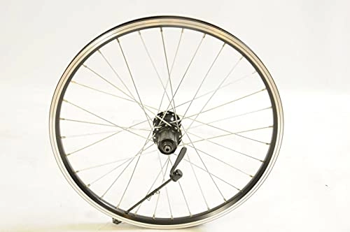 Mountain Bike Wheel : 20 X 1.75 Rear Folding Bike MTB Wheel, Black Dual Wall Shimano 8 / 9 Speed Cassette