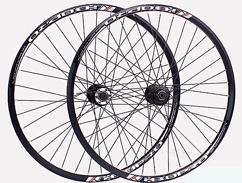 Mountain Bike Wheel : 24 / 26 / 27.5 inch mountain bike wheelset Disc Brake rims front 2+ rear 2 Sealed bearing hubs Support 6 / 7 / 8 speed Rotary freewheel QR (Size : 24in)