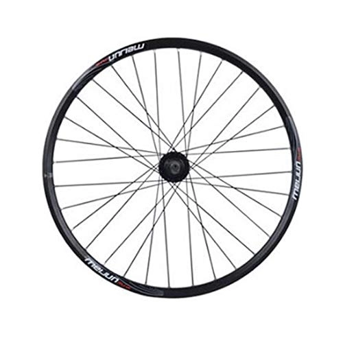 Mountain Bike Wheel : 24 / 26 / 29 Inch Mountain Bike Front Wheel Ball Hub Aluminum Alloy Double Wall V / disc Brake Quick Releas 7 / 8 / 9 / 10 Speed (Black 26inch)