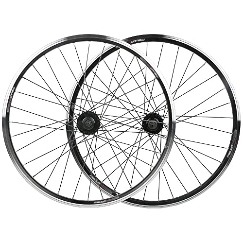 Mountain Bike Wheel : 24 Inch Bike Wheelset, Quick Release Aluminum Alloy Front Wheel and Rear Wheel, 32 Holes V Brake Mountain Bike Wheels / 24 Inch / Rotary
