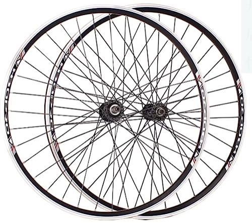 Mountain Bike Wheel : 24 inch mountain bike wheelset V-brake QR Double-layer aluminum alloy rims Ball bearing hubs Support 6 / 7 / 8 speed Rotary freewheel