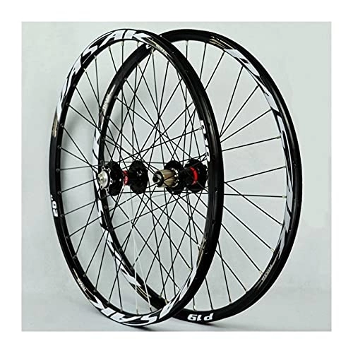 Mountain Bike Wheel : 26 / 27.5 / 29 Inch Bicycle Wheel Disc Brake 32 Holes Mountain Bike Front and Rear Wheel Set Quick Release 7 / 8 / 9 / 10 / 11 Speed Cassette (Gold 29in)