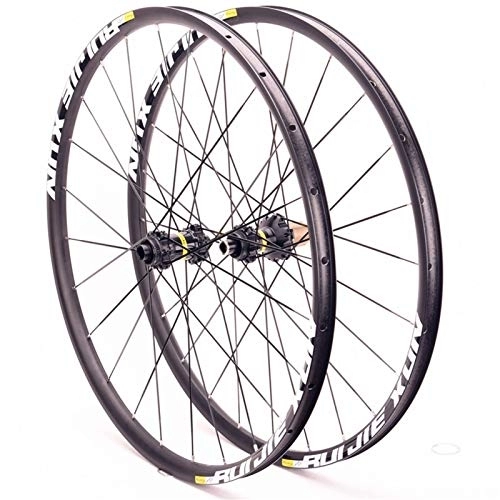 Mountain Bike Wheel : 26 / 27.5 / 29-inch Mountain Bike Wheel Set Disc Brake Thru axle Mtb Wheels Center Lock 24 Holes (Color : XD tower base, Size : 26inch)