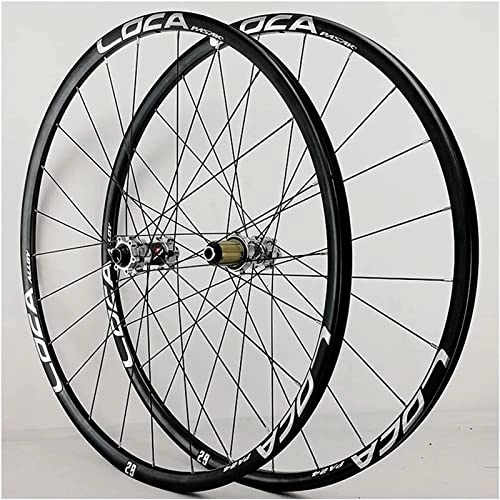Mountain Bike Wheel : 26 / 27.5 / 29 Inch Mountain Bike Wheelset, 24 Holes Disc Brake Bicycle Wheel Alloy Rim MTB 8-12 Speed with Straight Pull Hub Wheel