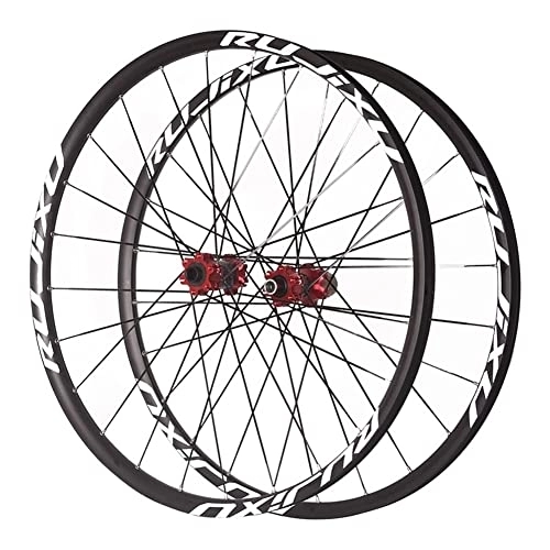 Mountain Bike Wheel : 26 / 27.5 / 29 Inch Mountain Bike Wheelset Carbon Hub 24H Rim MTB Bicycle Disc Brake Wheel Set Flat Spokes For 7 8 9 10 11 Speed Cassette 1590g (Color : Black, Size : 27.5'')