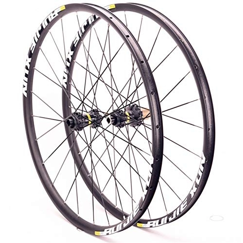 Mountain Bike Wheel : 26 / 27.5 / 29-inch Mountain Bike Wheelset Disc Brake Quick Release Mtb Wheels Center Lock 24 Holes