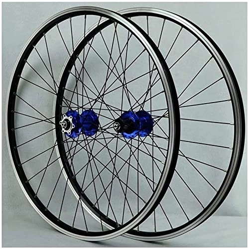 Mountain Bike Wheel : 26 / 27.5 / 29 Inch MTB Bicycle Wheelset, 32H Front Rear Wheel Double Layer Alloy Sealed Bearing Disc Rim Brake QR 7-11 Speed Wheel