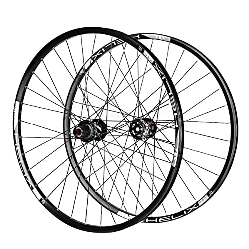 Mountain Bike Wheel : 26 27.5 29 Inch MTB Bicycle Wheelset Aluminum Alloy Disc Brake 144 Sounds Mountain Bike Wheel Set 32H Quick Release For 8 9 10 11 12 Speed