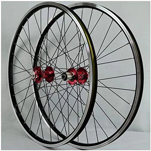 Mountain Bike Wheel : 26 / 27.5 / 29 Inch MTB Bike Front Rear Wheel, 32H Bicycle Wheelset Double Layer Alloy Sealed Bearing Disc / Rim Brake QR 7-11 Speed Wheel
