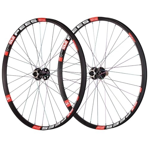 Mountain Bike Wheel : 26 / 27.5 / 29" MTB Wheelset Aluminum Alloy Rim Mountain Bike Wheels Disc Brake Quick Release Front 9x100mm Rear 10x135mm 32H (Color : Svart, Size : 29in)