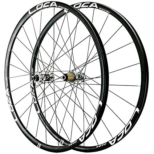 Mountain Bike Wheel : 26 / 27.5 / 29in Bicycle Wheelset Hybrid Mountain Bike Wheels Rim Disc Brake Front & Rear Wheel Thru?axle 8 / 9 / 10 / 11 / 12 Speed 24H (Silver 26in)