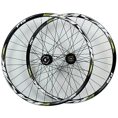 Mountain Bike Wheel : 26 27.5 29in Disc Brake Mountain Bike Wheels, Double Wall Alloy Rims Quick Release / Thru-Axle Free Conversion 32 Holes Bike Hub Wheelset
