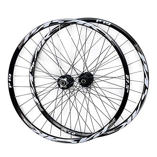 Mountain Bike Wheel : 26 27.5 29in Wheelset Disc Brake Mountain Bike Front And Rear Wheel Sealed Bearing Conical Hub 7 8 9 10 11 Speed Quick Release (Black 27.5in)