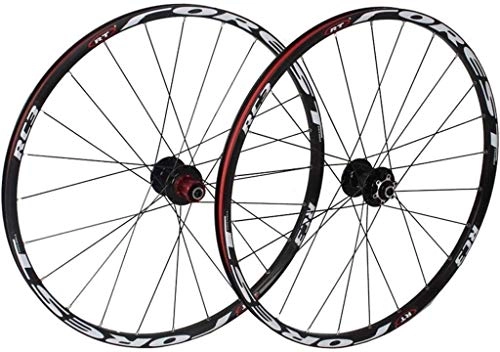 Mountain Bike Wheel : 26" 27.5" Bicycle front rear wheels for Mountain Bike, MTB Bike Wheel Set 7 bearing Alloy drum Disc brake 8 9 10 11 Speed Bike wheelset (Color : D, Size : 26inch)