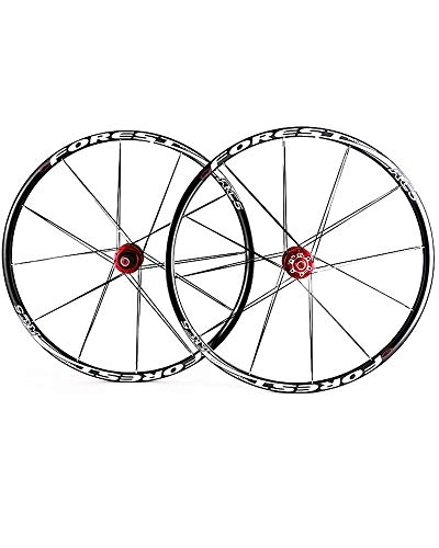 Mountain Bike Wheel : 26 / 27.5 Inch Mountain Bike Wheel Set Double Wall Aluminum Alloy Sealed Bearing Rim for 7-11 Speed Cassette Flywheel, Red, 27.5 inches