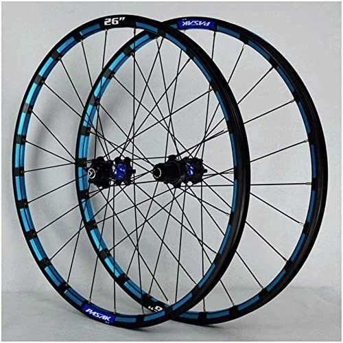 Mountain Bike Wheel : 26 / 27.5 Inch MTB Bike Wheel Bicycle Wheelset, CNC Double Wall Alloy Rim Cassette Hub Sealed Bearing Disc Brake QR 7-12 Speed Wheel