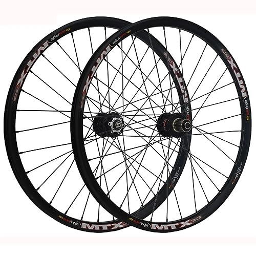 Mountain Bike Wheel : 26 / 27.5" Mountain Bike Wheelset Disc Brake Sealed Bearing Support 7-12 Speed Cassette Quick Release Wheel Set Front 100 * 9mm Rear 135 * 10mm (Size : 27.5inch)