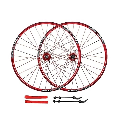 Mountain Bike Wheel : 26" Bicycle Wheel Double Alloy Rim MTB 7 8 9 10 Speed Bike Wheelset 32H QR Bicycle Wheelset Wheel