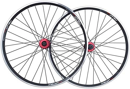 Mountain Bike Wheel : 26 Bike Wheel Set, Double Wall MTB Rim V Brake / Quick Release Brake Mountain Bike Wheel 32 Holes 7 8 9 10 11 Speed