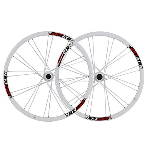 Mountain Bike Wheel : 26 in Wheels Front Rear Mountain Bike Wheels Quick Release Flat Spoke Disc Brake Wheels Set Stable / 26 inches