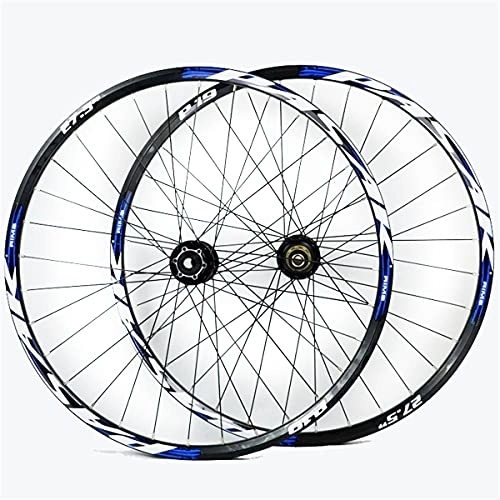 Mountain Bike Wheel : 26 Inch 27.5" 29 Er MTB Bike Wheelset Aluminum Alloy Disc Brake Mountain Cycling Wheels Thru Axle for 7 / 8 / 9 / 10 / 11 Speed (Color : C, Size : 29IN)
