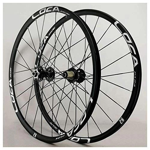 Mountain Bike Wheel : 26 Inch 27.5 Er MTB Bike Cycles Wheelset, Double Wall Disc Brake Quick Release 32 Hole 8 9 10 11 Speed Compaible Cassette