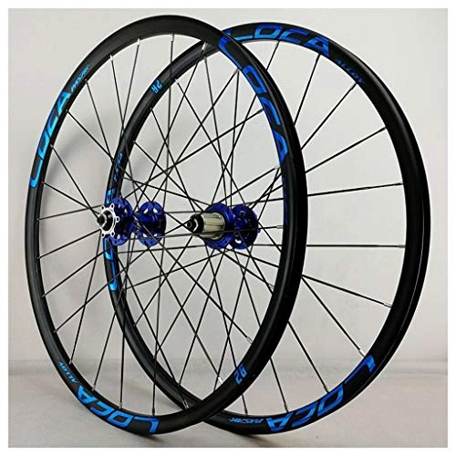 Mountain Bike Wheel : 26 Inch 27.5 Er MTB Bike Cycles Wheelset, Double Wall Disc Brake Quick Release 32 Hole 8 9 10 11 Speed Compaible Cassette (Color : D, Size : 27.5 inch)