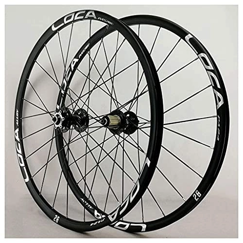 Mountain Bike Wheel : 26 Inch 27.5 Er MTB Bike Cycles Wheelset, Double Wall Discbrake Quick Release 32 Hole 8 9 10 11 Speed Compaible Cassette